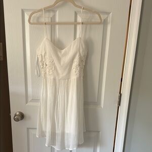 Socialite Dainty White Mini Dress